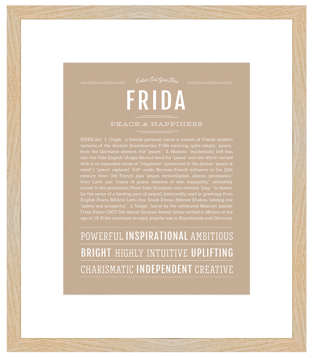 Frida | Name Art Print