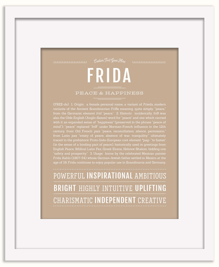 Frida | Name Art Print