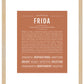 Frida | Name Art Print