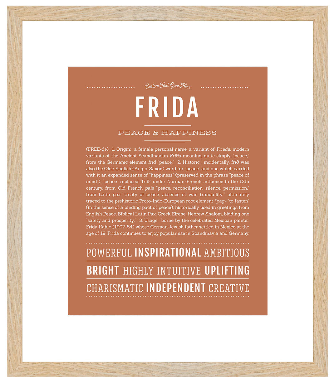 Frida | Name Art Print