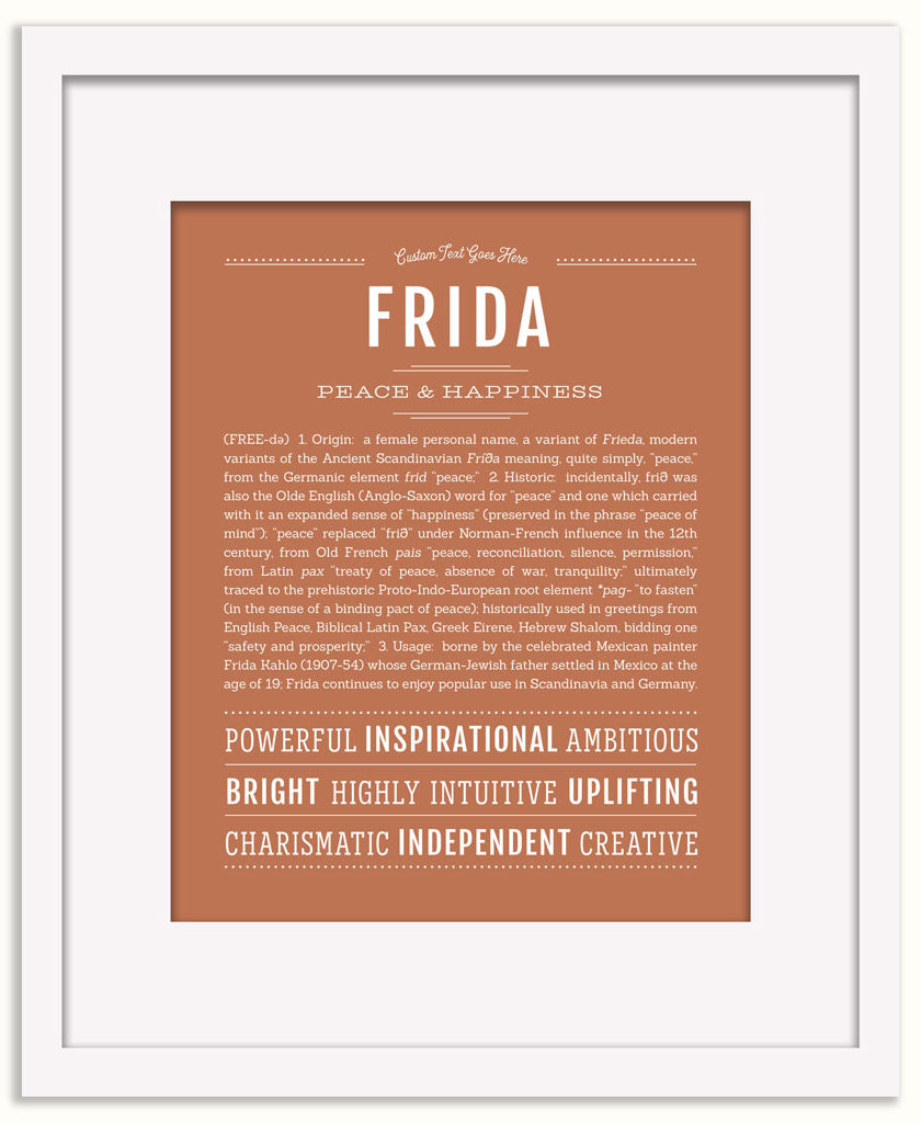 Frida | Name Art Print