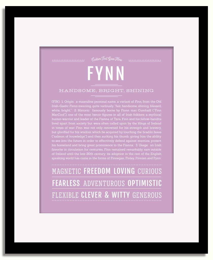 Frame Options | Lilac | Black Frame, Matted