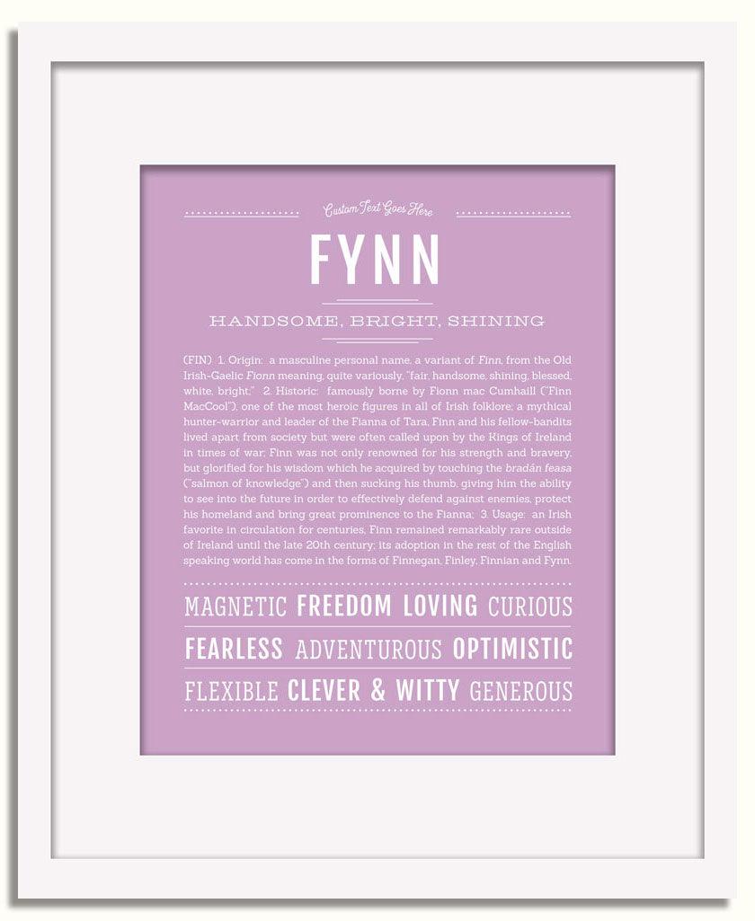 Frame Options | Lilac | White Frame, Matted