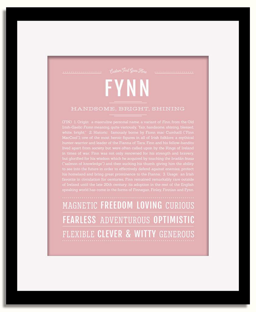 Frame Options | Dusty Rose | Black Frame, Matted