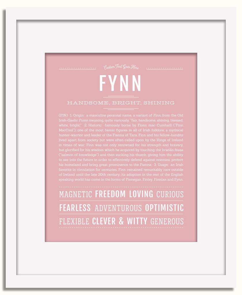 Frame Options | Dusty Rose | White Frame, Matted