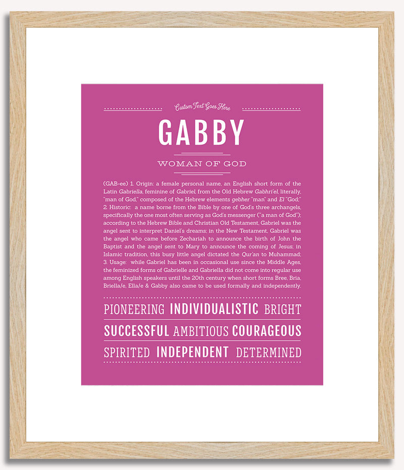 Gabby | Name Art Print