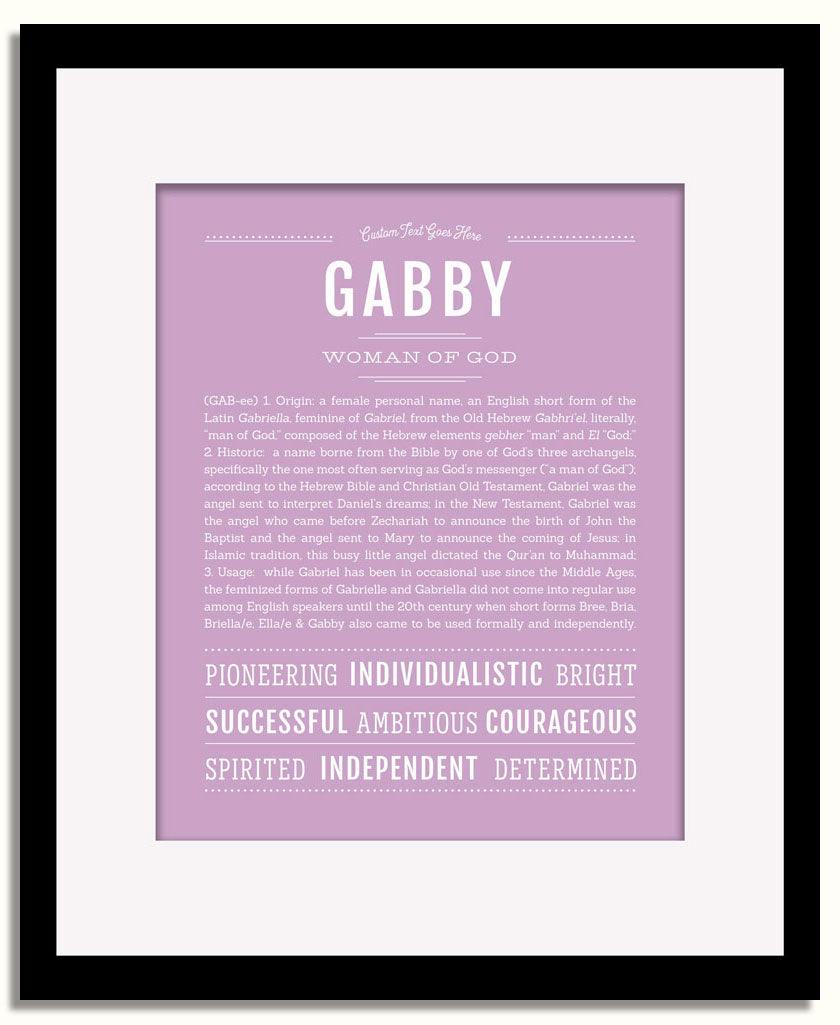 Frame Options | Lilac | Black Frame, Matted