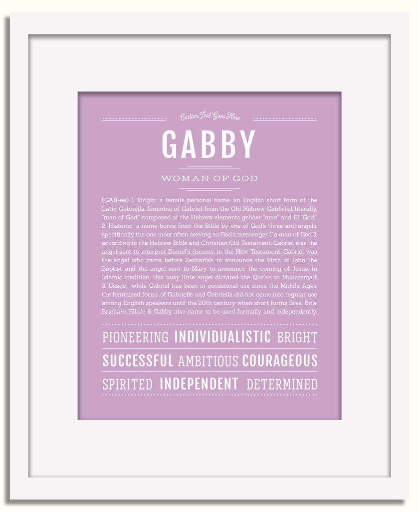 Frame Options | Lilac | White Frame, Matted