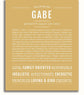 Gabe | Name Art Print – Name Stories