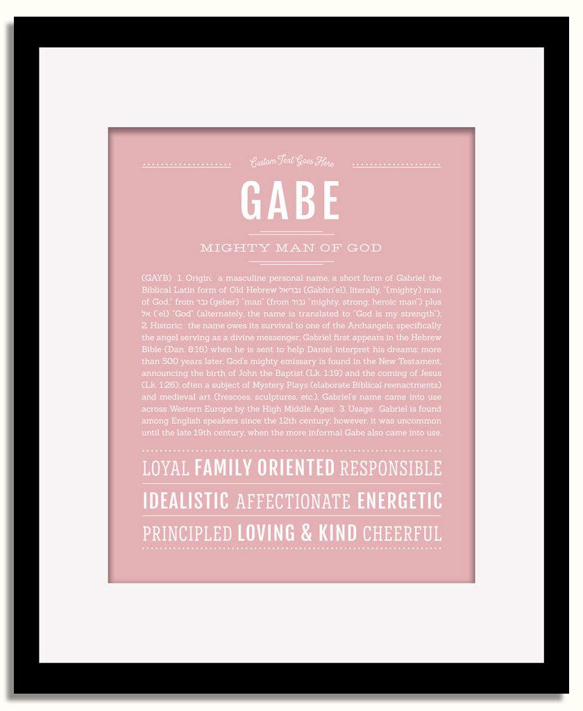 Frame Options | Dusty Rose | Black Frame, Matted