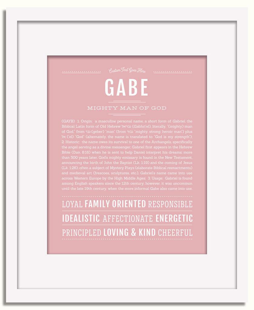 Frame Options | Dusty Rose | White Frame, Matted