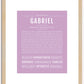 Gabriel | Name Art Print