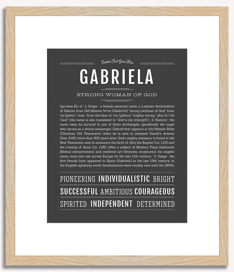 Gabriela | Name Art Print