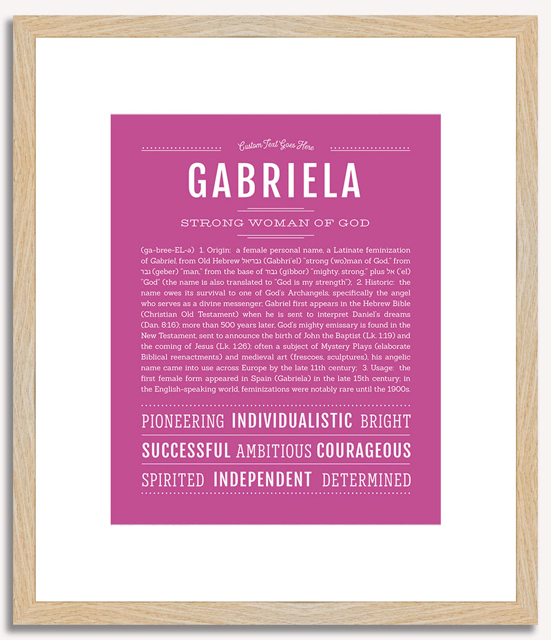 Gabriela | Name Art Print