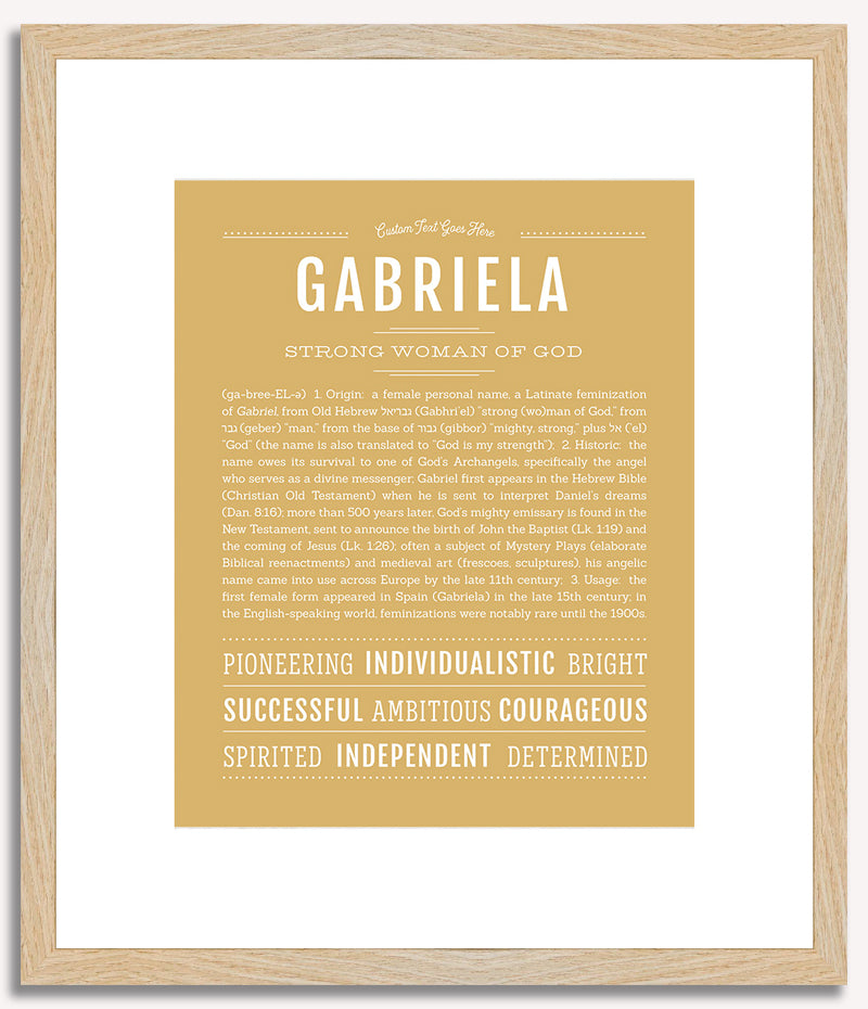 Gabriela | Name Art Print