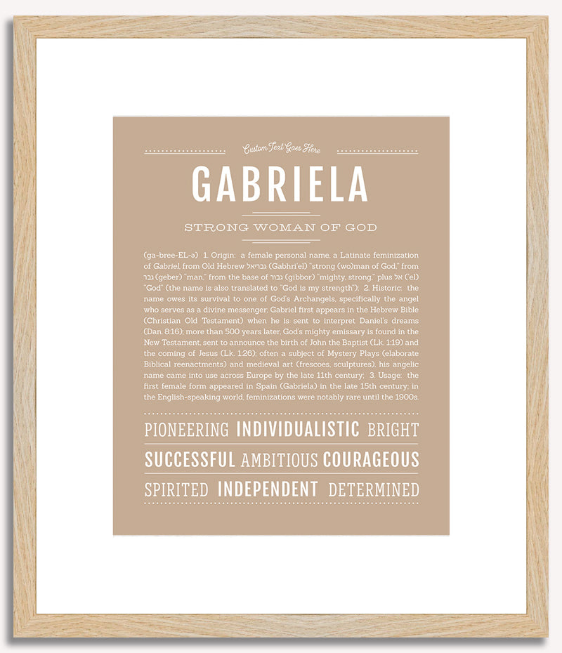 Gabriela | Name Art Print