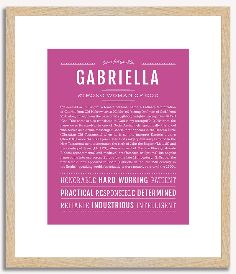 Gabriella | Name Art Print