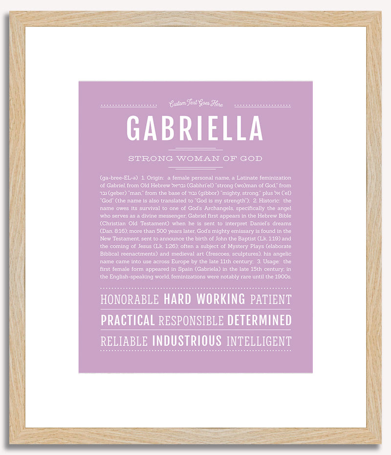 Gabriella | Name Art Print