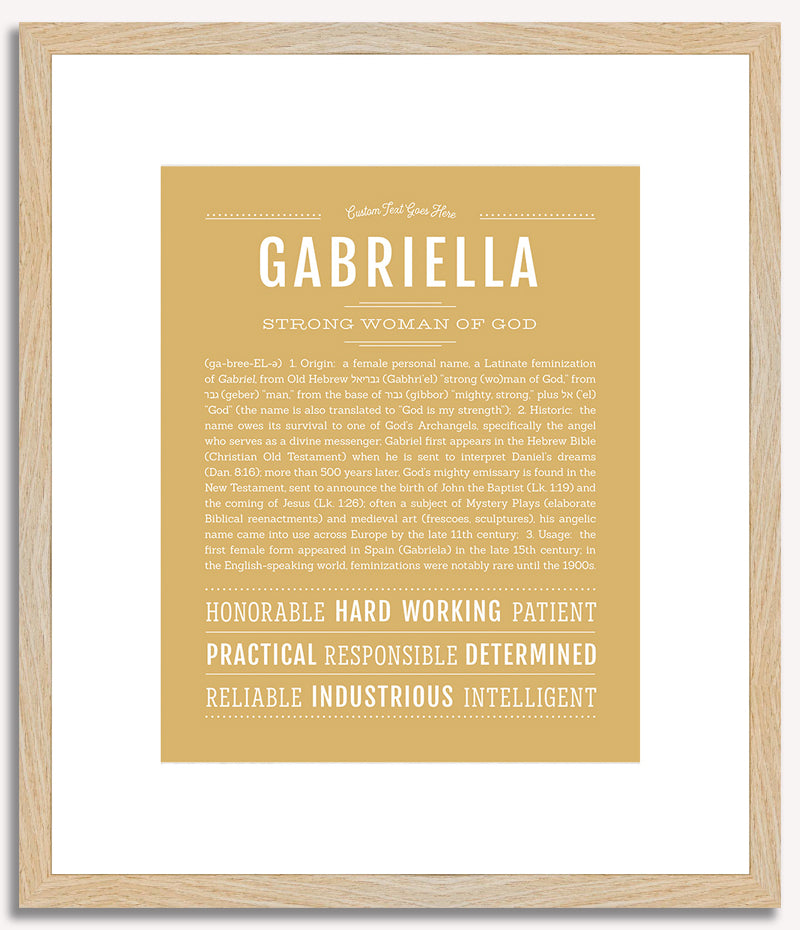 Gabriella | Name Art Print