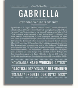 GABRIELLA GIRL NAME MEANING visual data 6