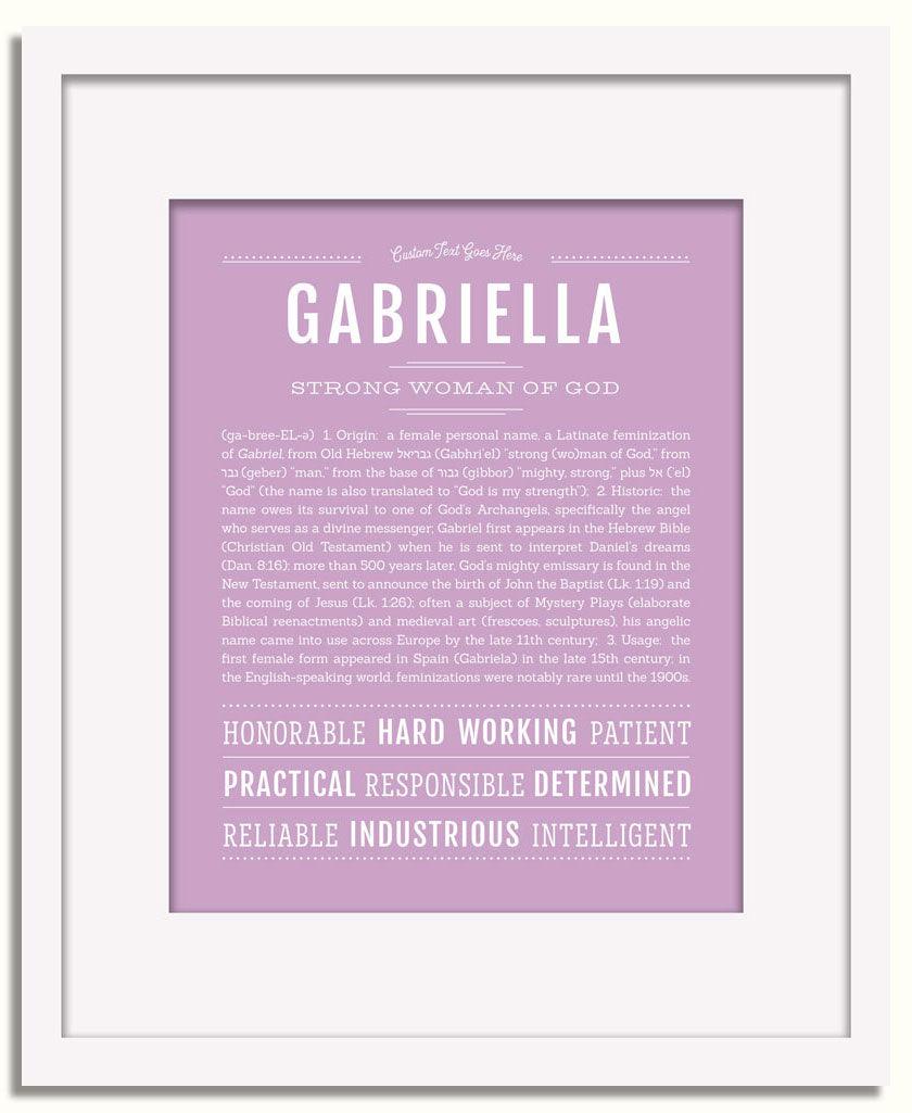 Frame Options | Lilac | White Frame, Matted