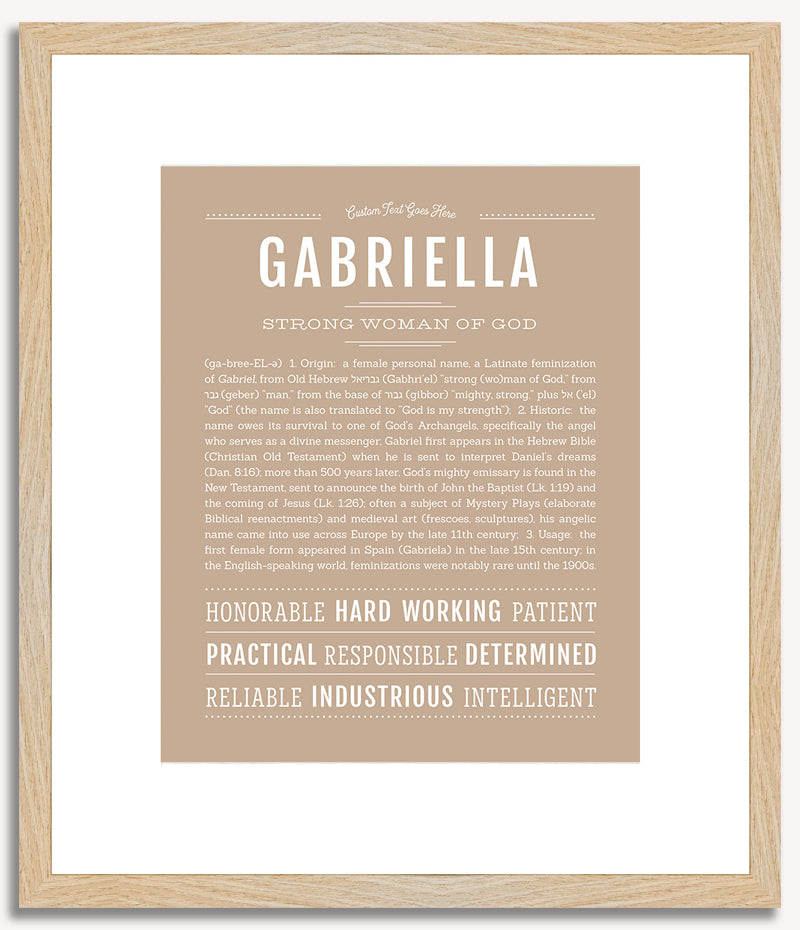 Gabriella | Name Art Print