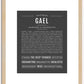 Gael | Name Art Print