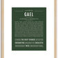 Gael | Name Art Print