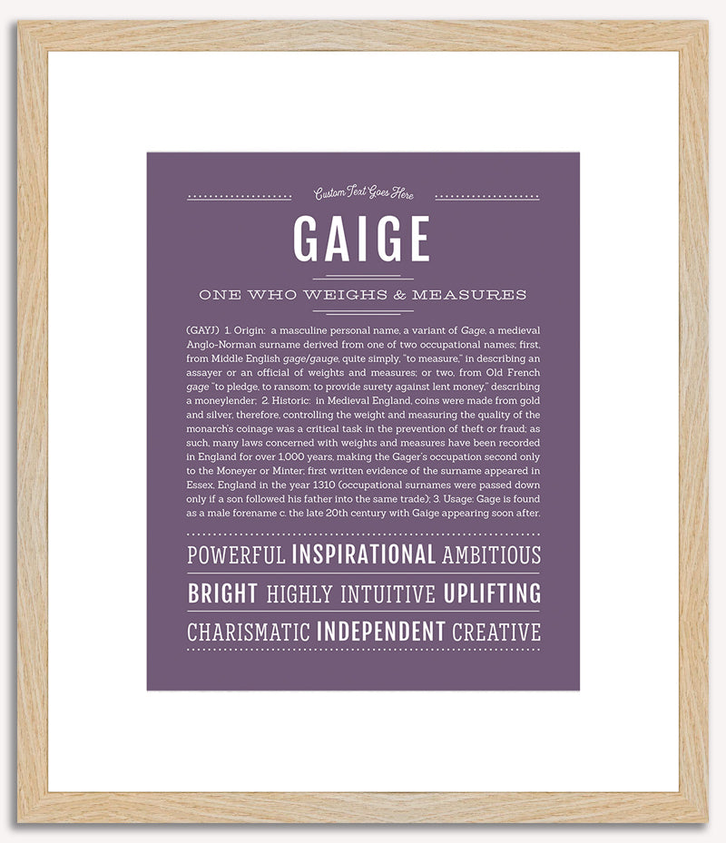 Gaige | Name Art Print