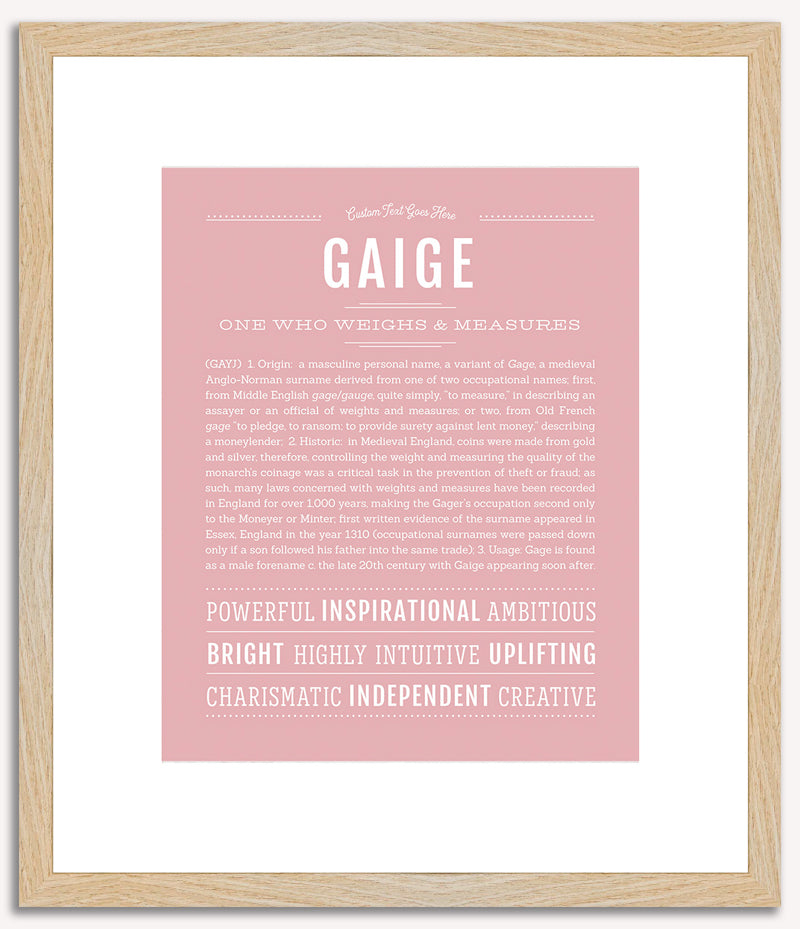 Gaige | Name Art Print