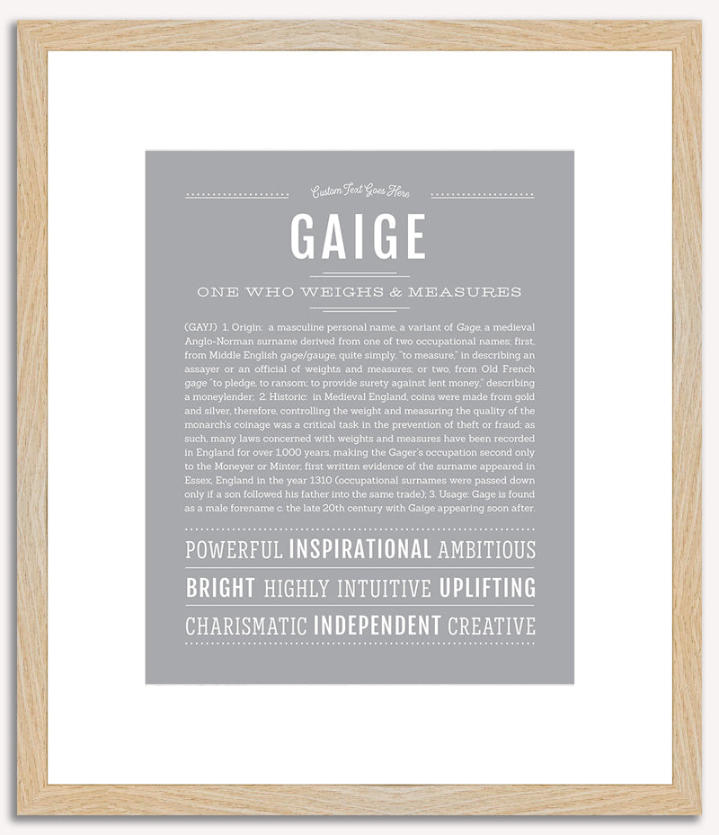 Gaige | Name Art Print