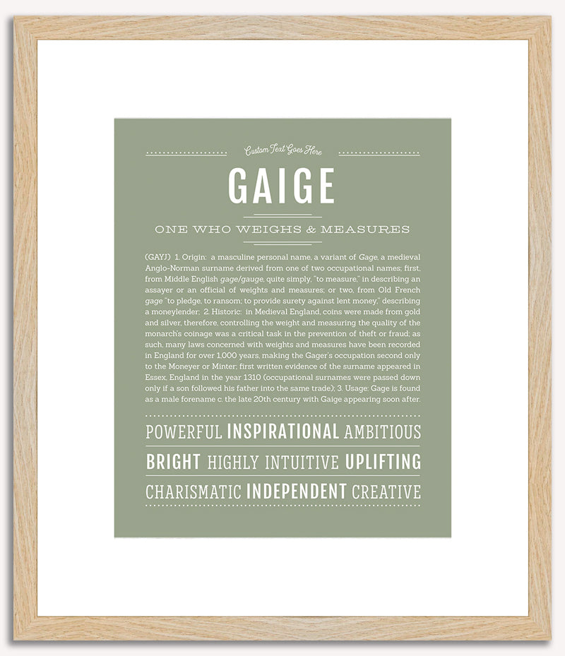 Gaige | Name Art Print