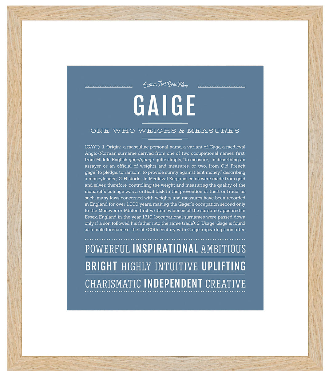 Gaige | Name Art Print