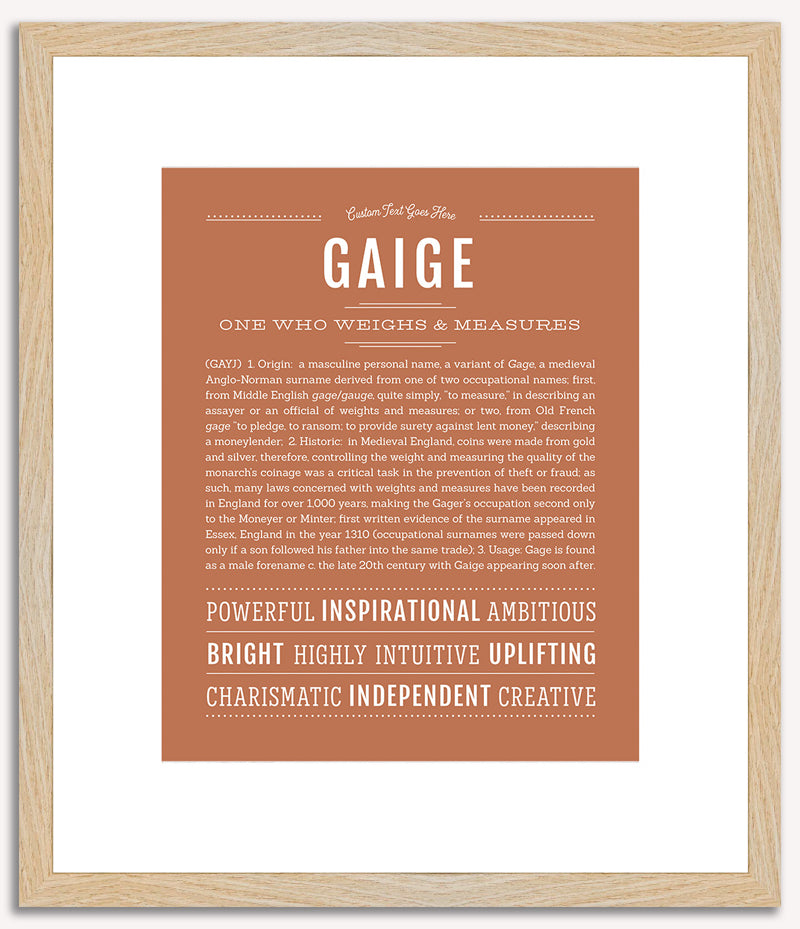 Gaige | Name Art Print