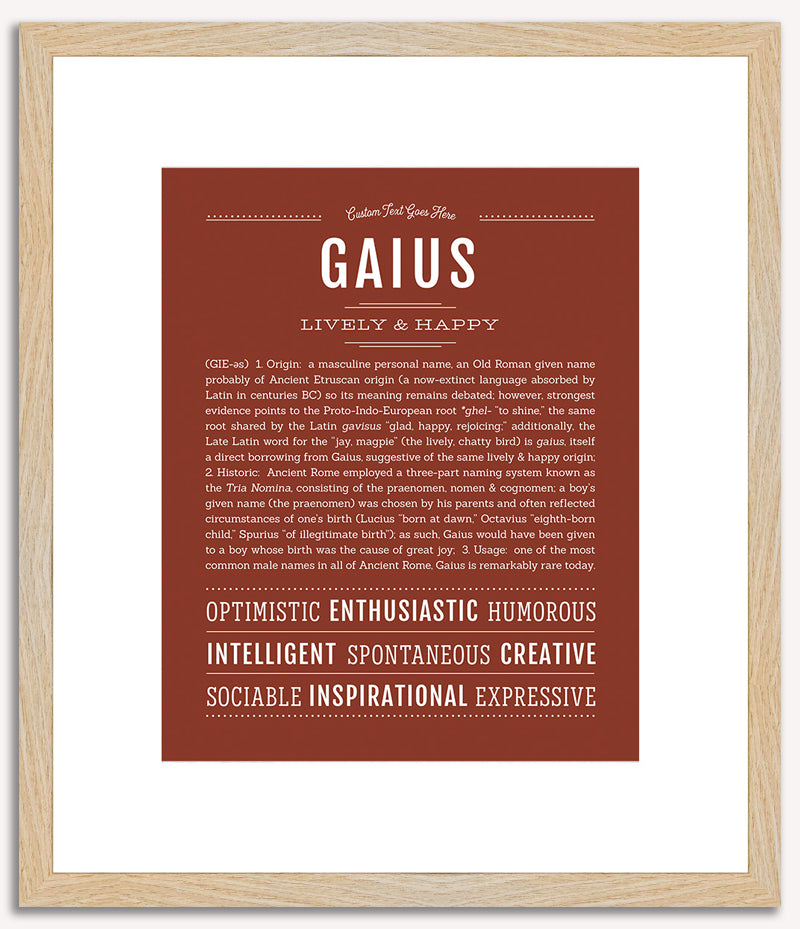 Gaius | Name Art Print