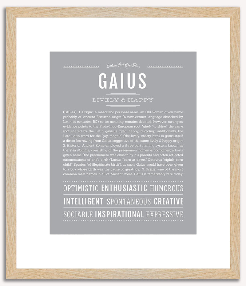 Gaius | Name Art Print