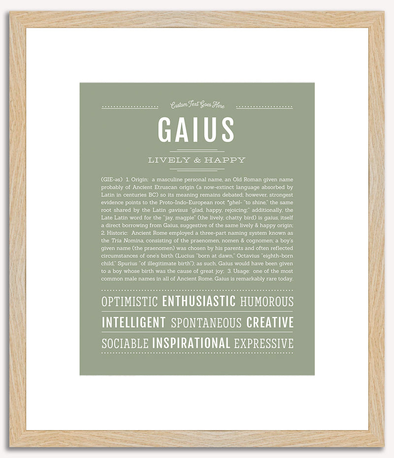 Gaius | Name Art Print