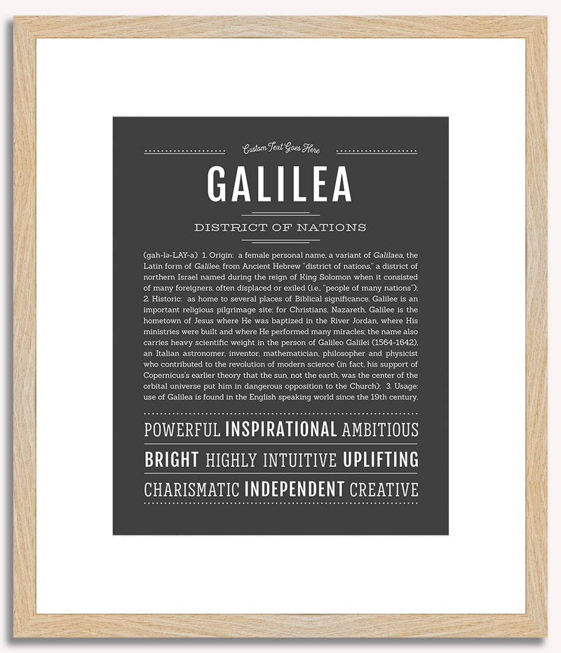 Galilea | Name Art Print