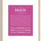 Galilea | Name Art Print