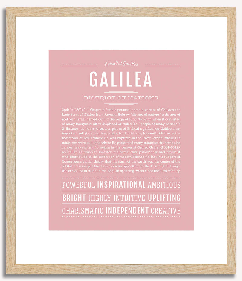 Galilea | Name Art Print