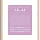 Galilea | Name Art Print