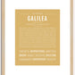 Galilea | Name Art Print