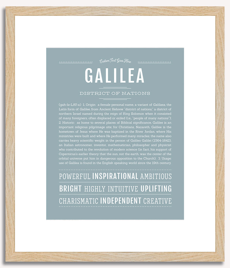 Galilea | Name Art Print