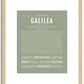 Galilea | Name Art Print