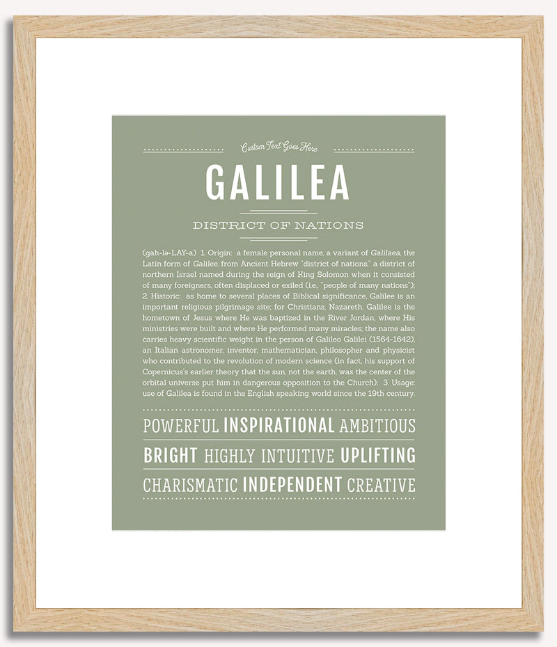 Galilea | Name Art Print