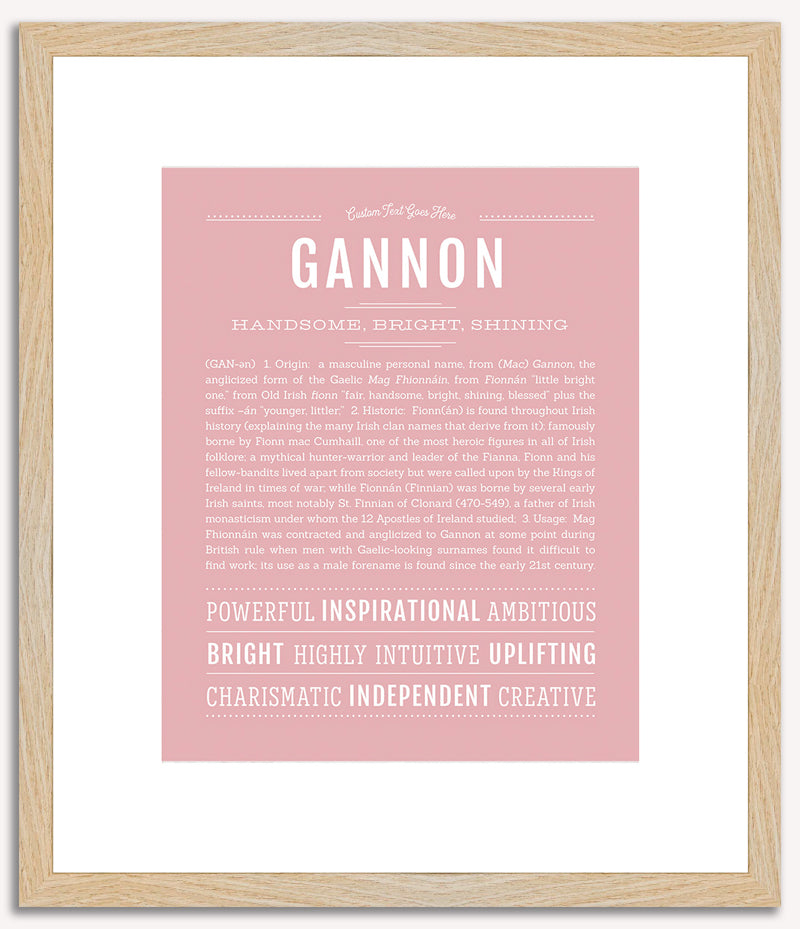 Gannon | Name Art Print