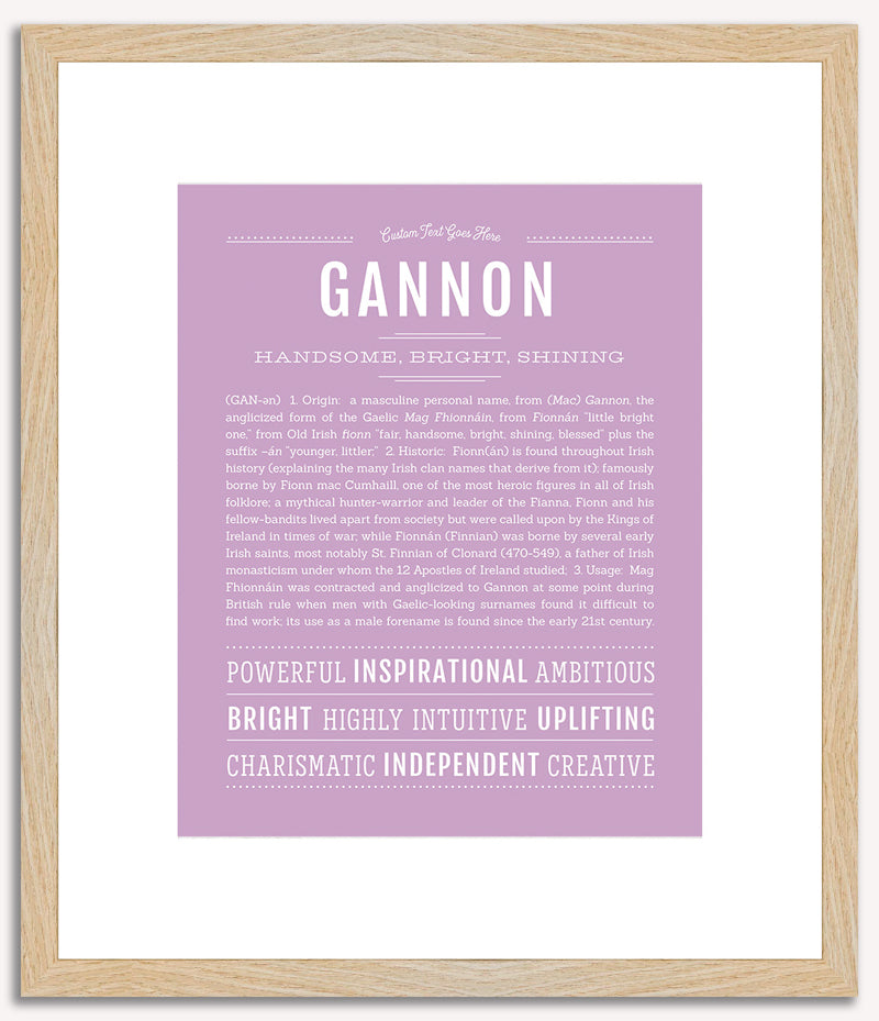 Gannon | Name Art Print