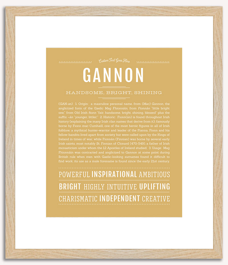 Gannon | Name Art Print