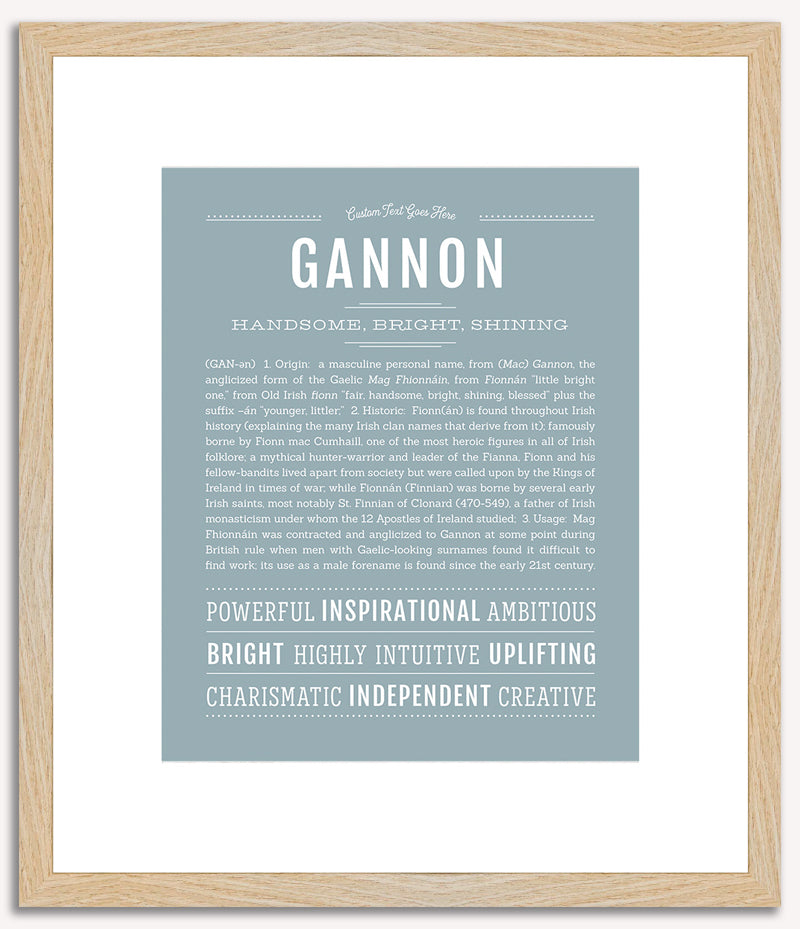 Gannon | Name Art Print