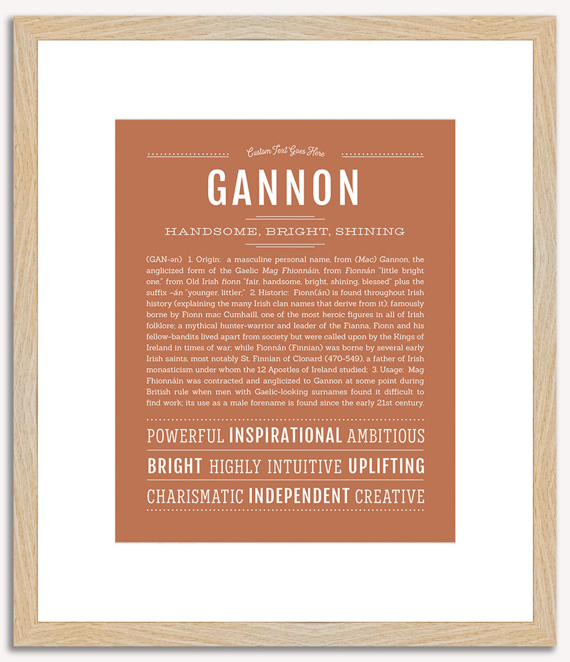 Gannon | Name Art Print